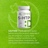 Red 5-HTP Supplement with a lifestyle background