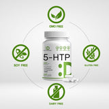 Red 5-HTP Supplement with measuring spoon for dosage