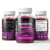 Redberry Organics Resveratrol Gummies 1500mg on a wooden table