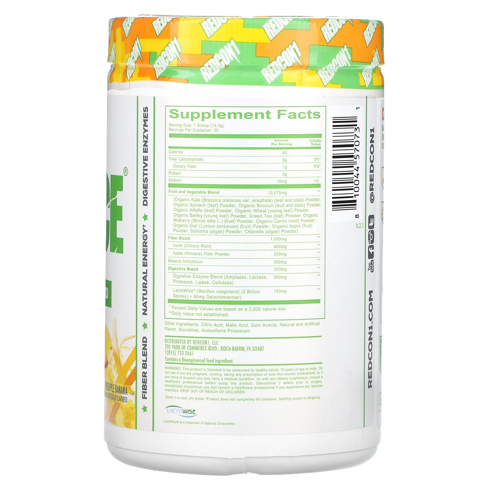 REDCON1 Multi-Enzymes 599g side view