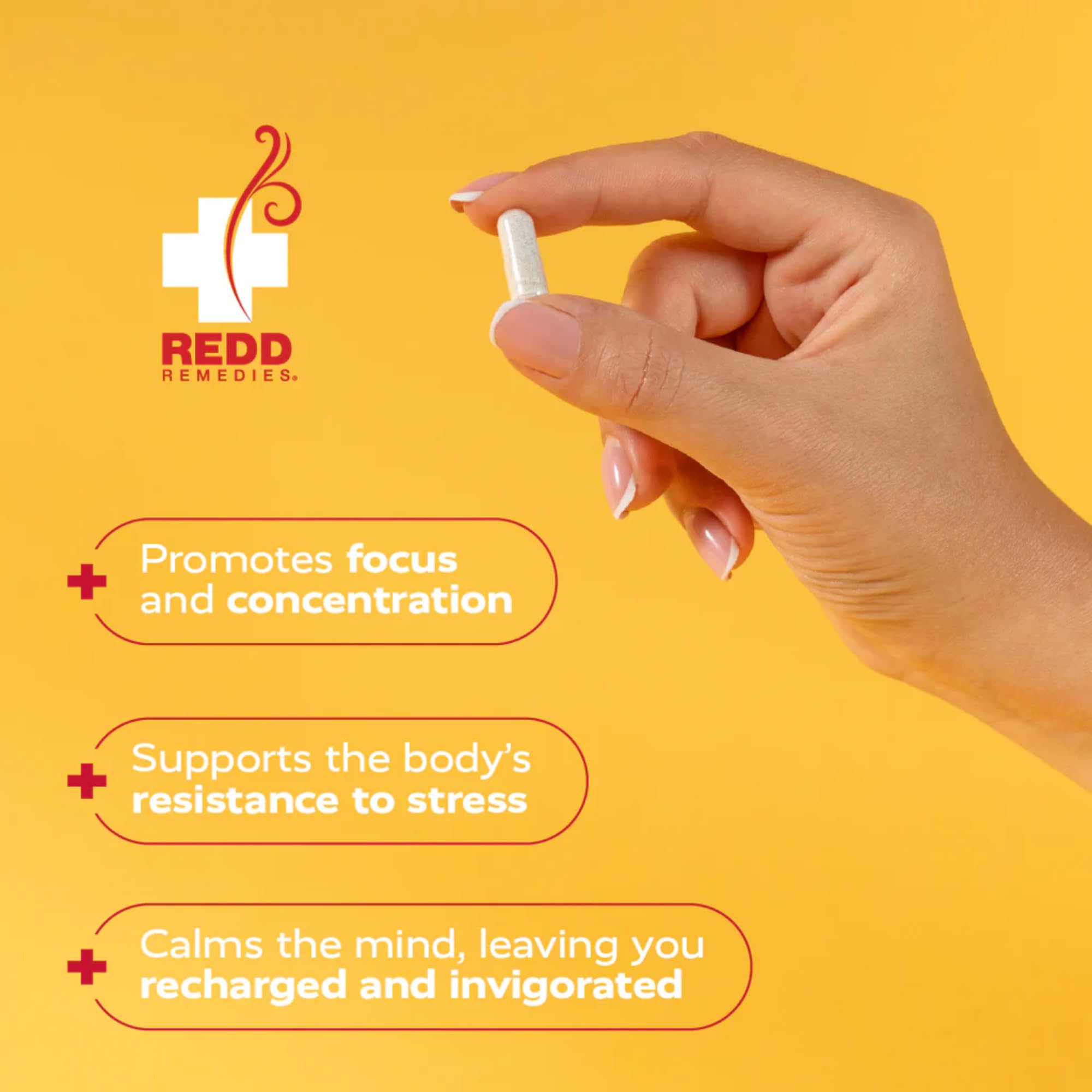 Redd Remedies At Ease 80 Vegan Capsules back view