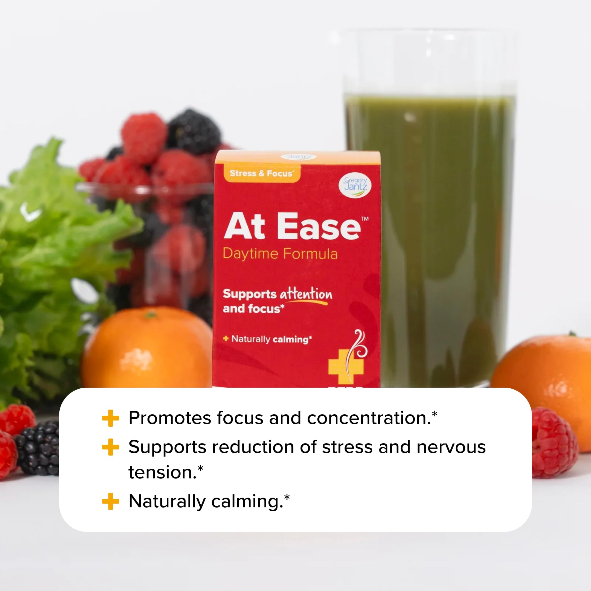 Redd Remedies At Ease 80 Vegan Capsules close-up of ingredients