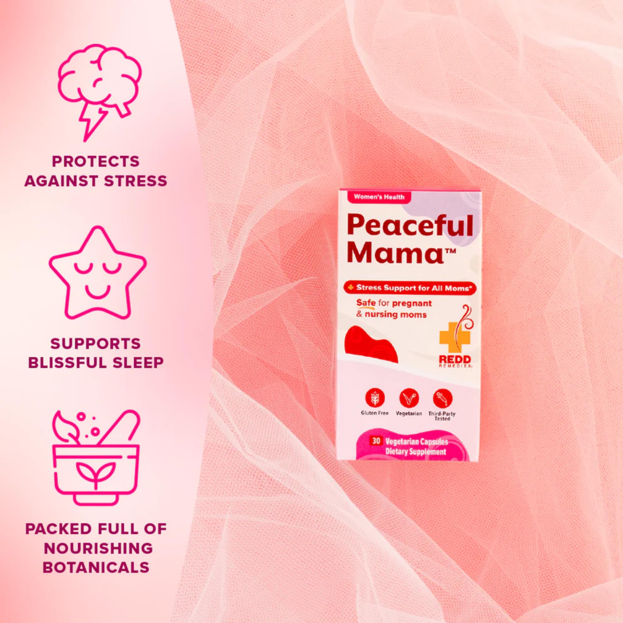 Redd Remedies Emotional Balance Supplement side view of bottle