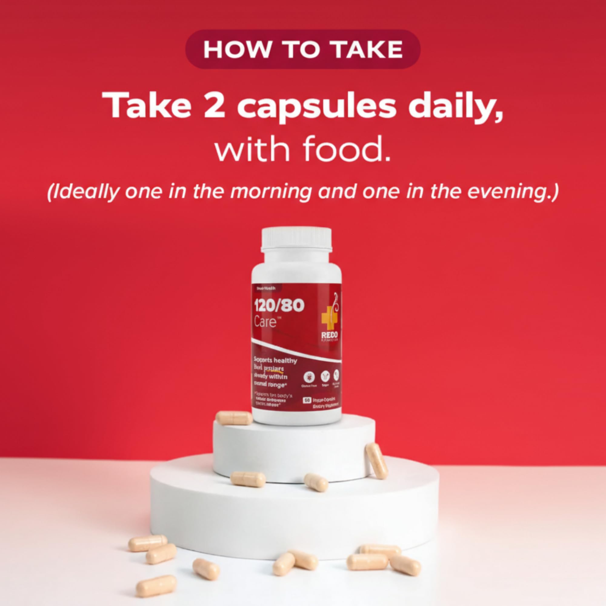 Redd Remedies Holistic daily wellness Blend 100g capsules on a kitchen counter