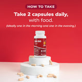 Redd Remedies Holistic daily wellness Blend 100g capsules on a kitchen counter