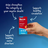 Redd Remedies Nerve Shield bottle with a measuring spoon