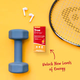 Redd Remedies trueENERGY supplement back view with ingredient list