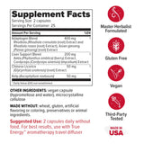 Redd Remedies trueENERGY supplement side view showing capsule