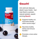 Redd Remedies Uric Acid Support Supplement with a measuring spoon
