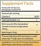 Reddy Naturals Turmeric Curcumin Powder 119g serving suggestion in smoothie