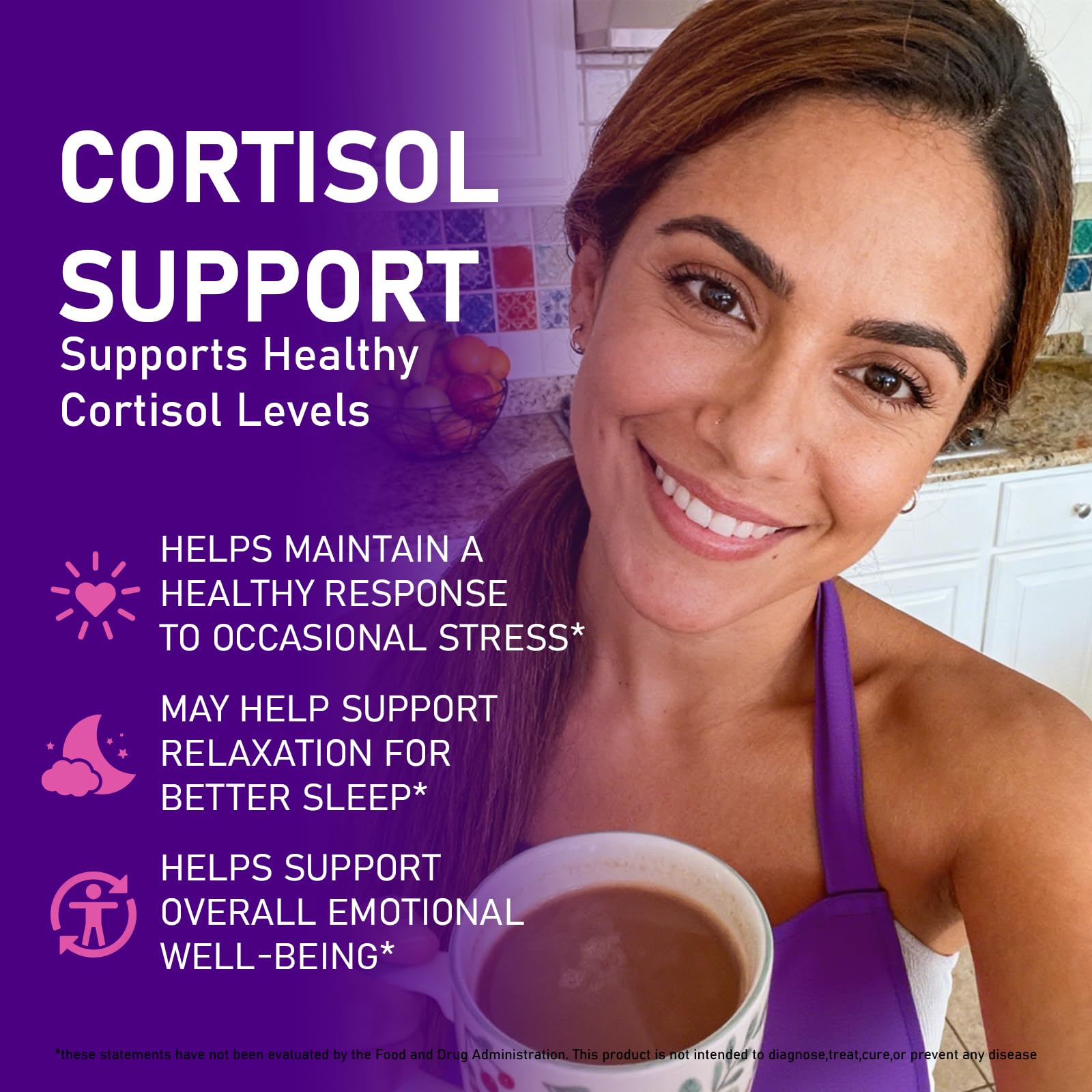 Redimas Cortisol Gummies ingredients list on packaging