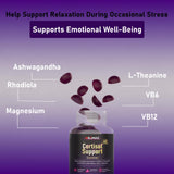 Redimas Cortisol Gummies with two gummies displayed