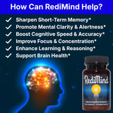 RediMind Ginkgo Biloba Supplement bottle side view