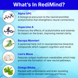 RediMind Ginkgo Biloba Supplement bottle with a measuring spoon