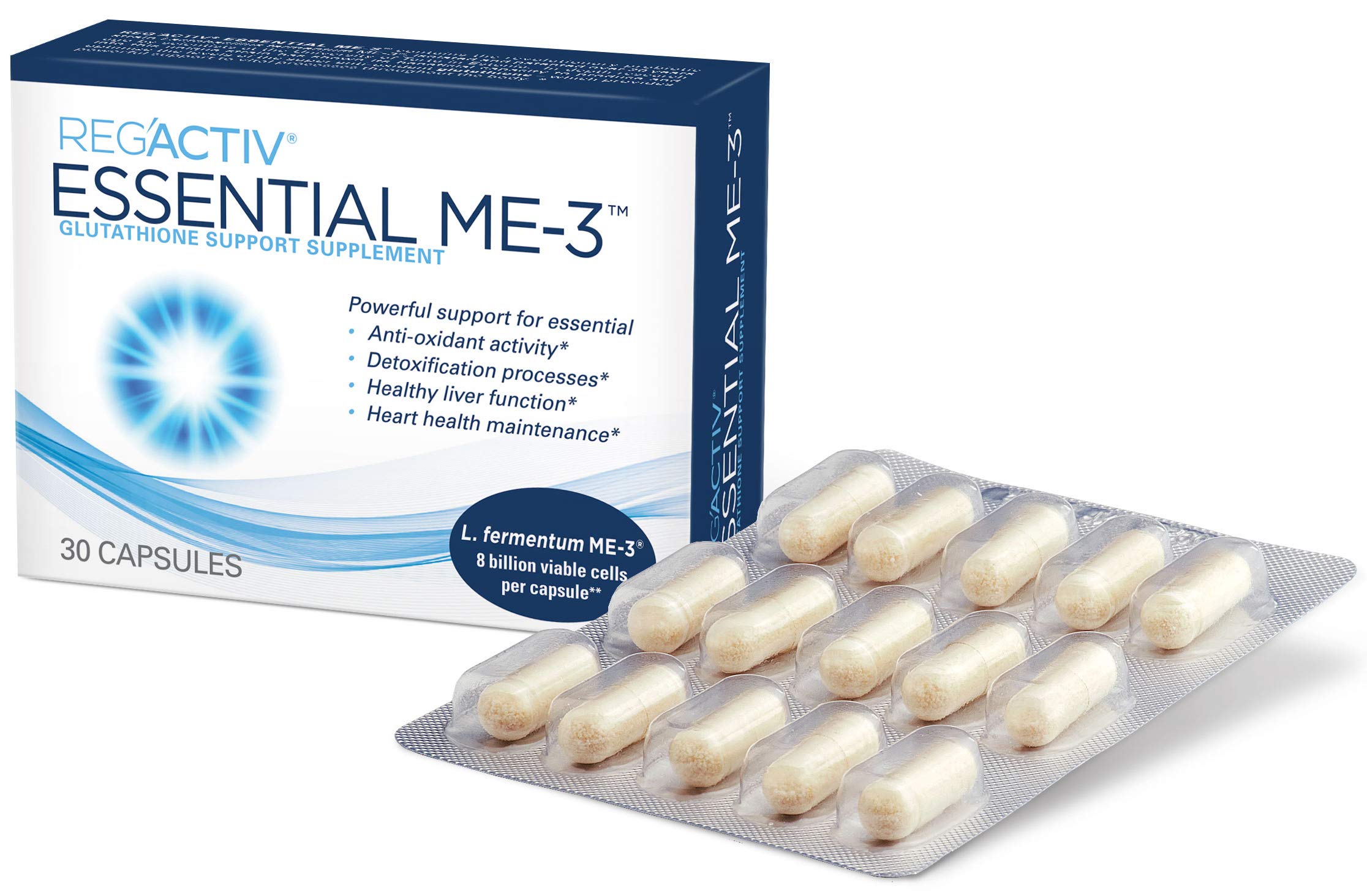 Reg'Activ Essential ME-3 Probiotic Capsules front view