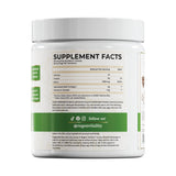 Regen Vitality Collagen Powder nutritional information on packaging