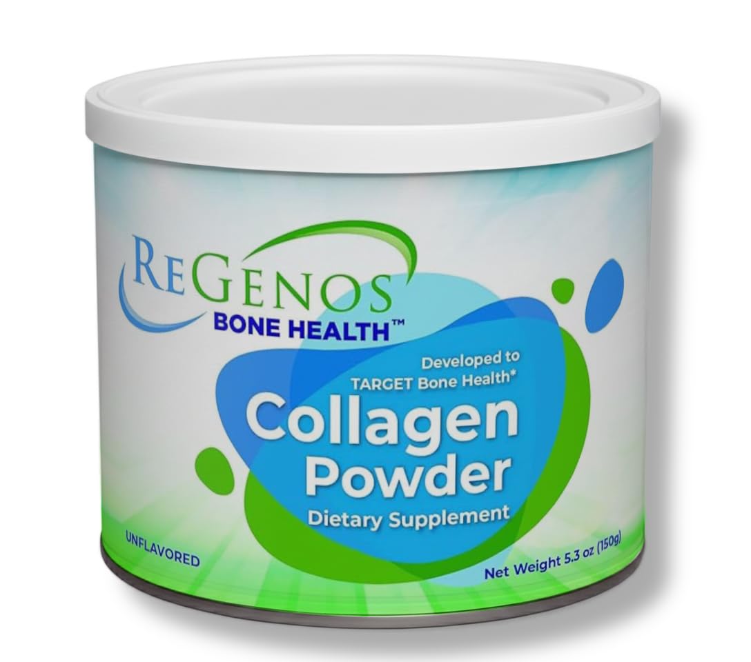 ReGenos Bone Health Collagen Supplement 150g container front view