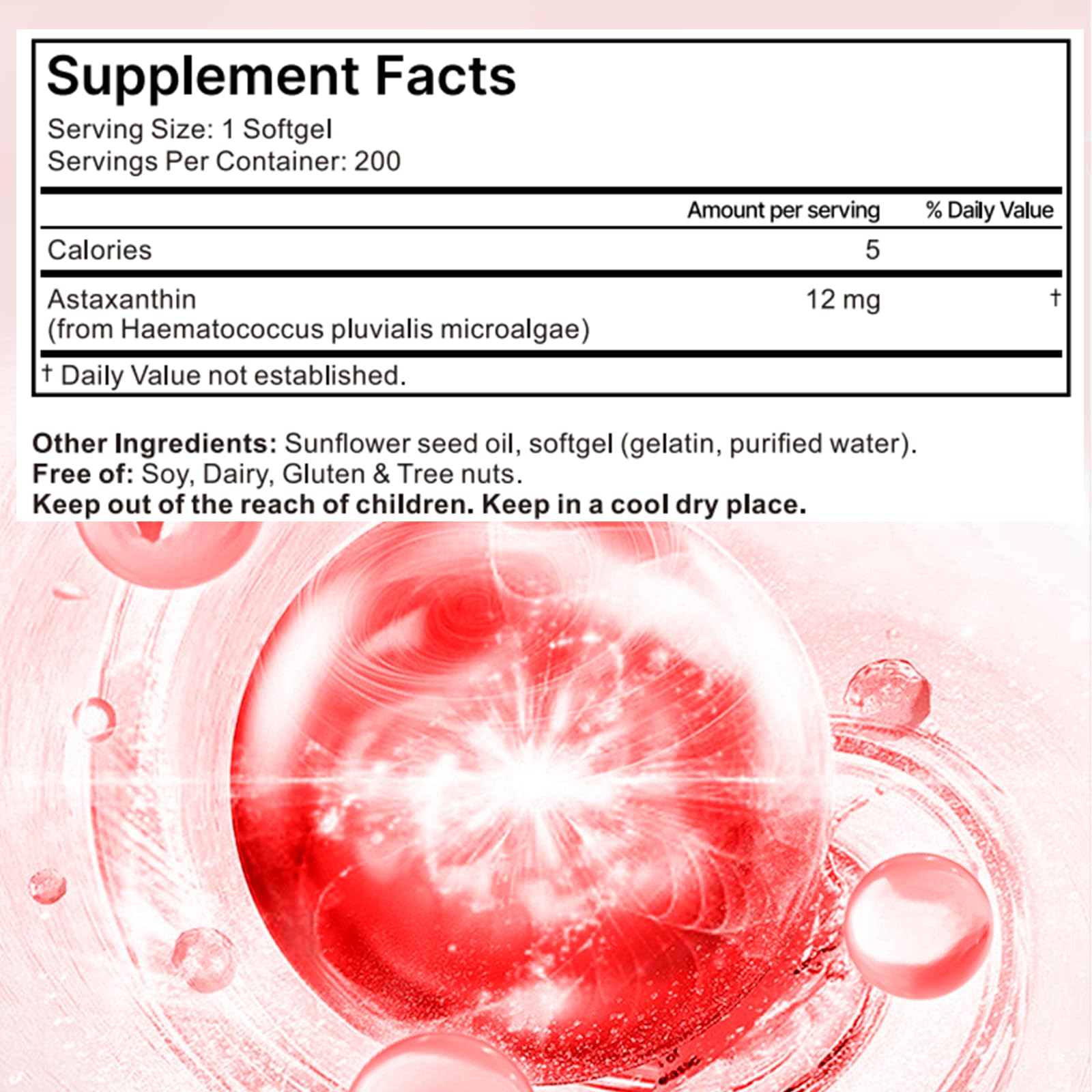 Regpem Divani Astaxanthin softgels lifestyle scene