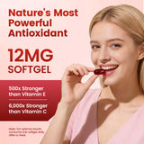 Regpem Divani Astaxanthin softgels on a white background