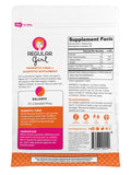 Regular Girl Prebiotic Powder displayed with healthy foods