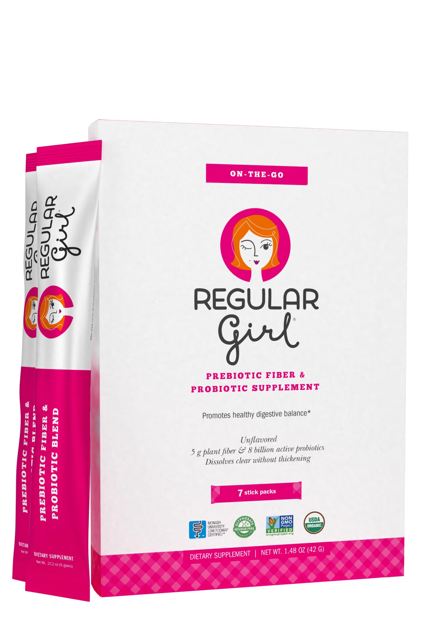Regular Girl Prebiotic Powder front view packaging