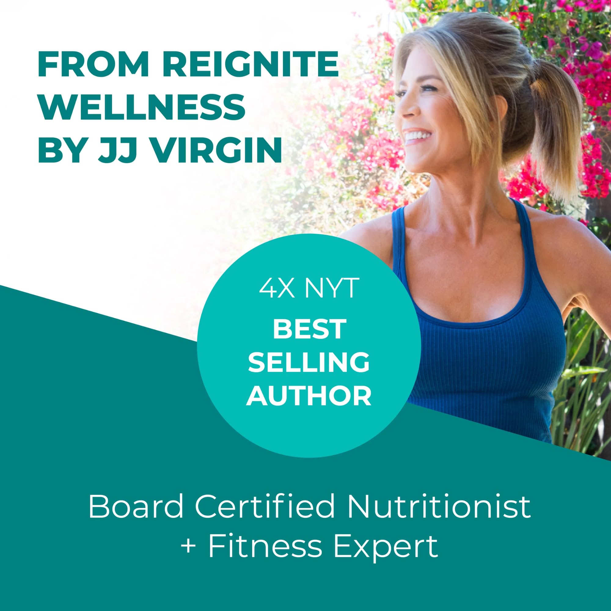 Reignite Wellness Extra Fiber 397g in a glass of water