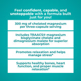 Reignite Wellness Magnesium Supplement 300mg bottle back view