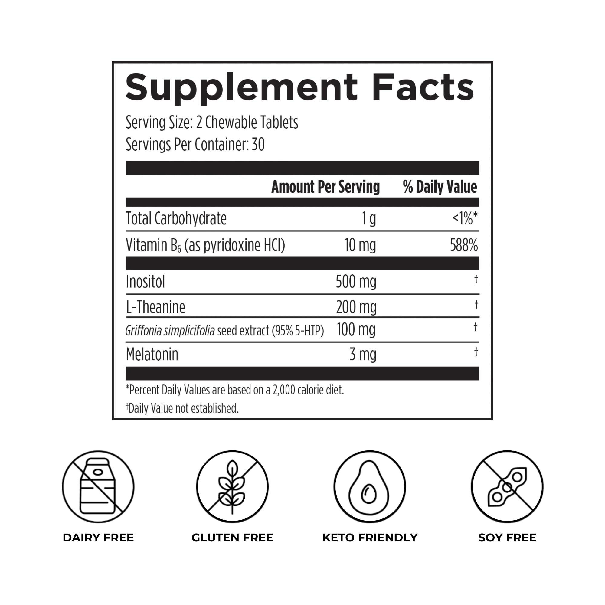 Reignite Wellness Sleep Supplement Tablets side view showing ingredients