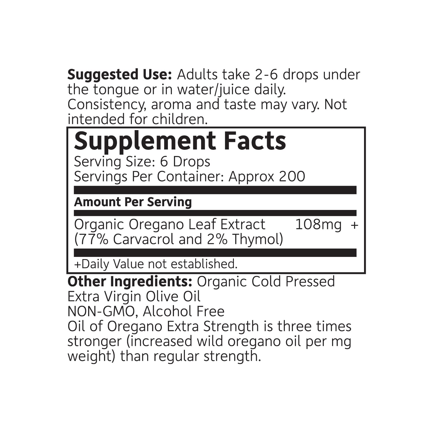 RejuveNaturals Extra Strength Organic Oil of Oregano 86g packaging