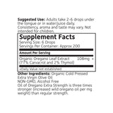 RejuveNaturals Extra Strength Organic Oil of Oregano 86g packaging