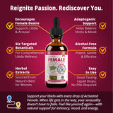 Rejuvica Health Activated Female liquid supplement dropper close-up