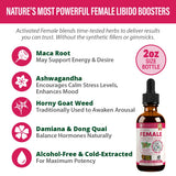 Rejuvica Health Activated Female liquid supplement packaging side view