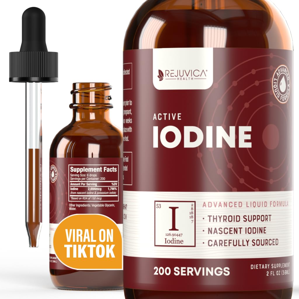 Rejuvica Health Active Iodine liquid supplement front view