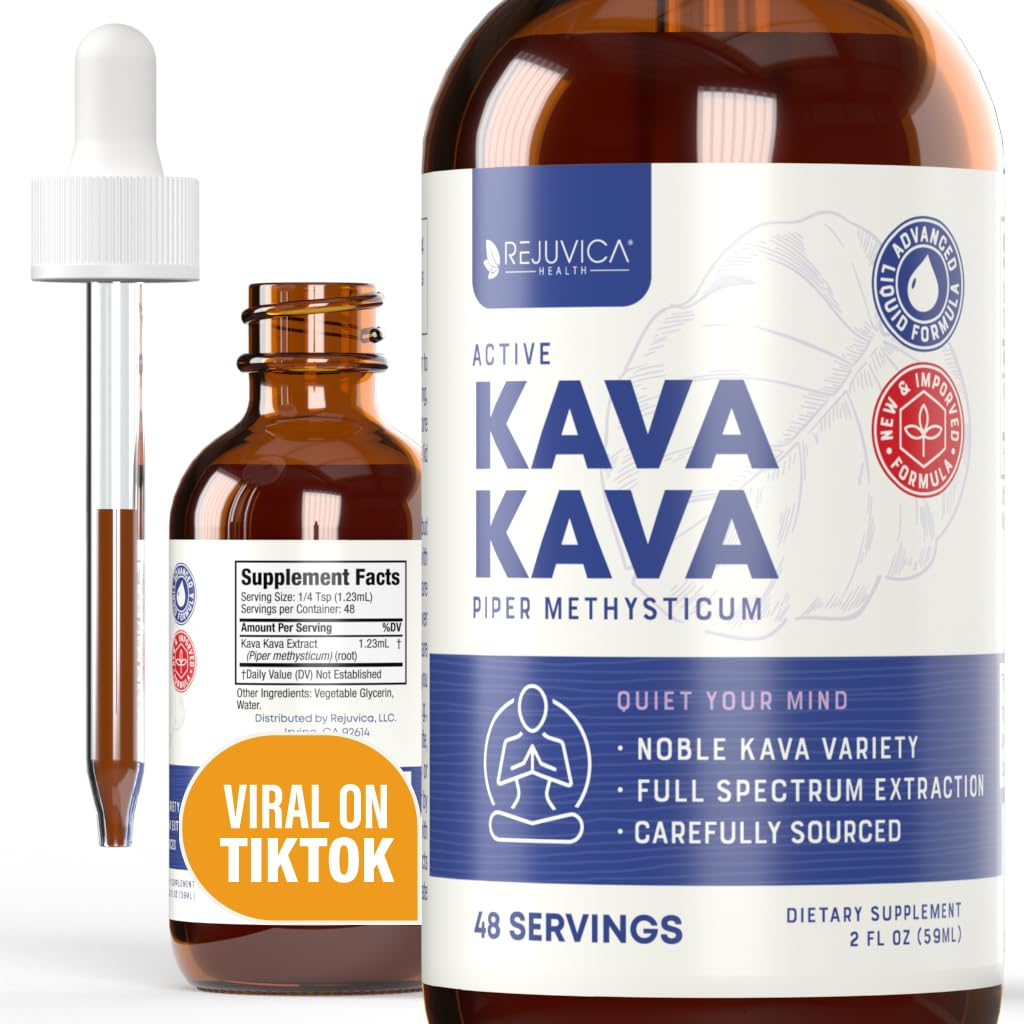Rejuvica Health Active Kava Kava Liquid Supplement front view