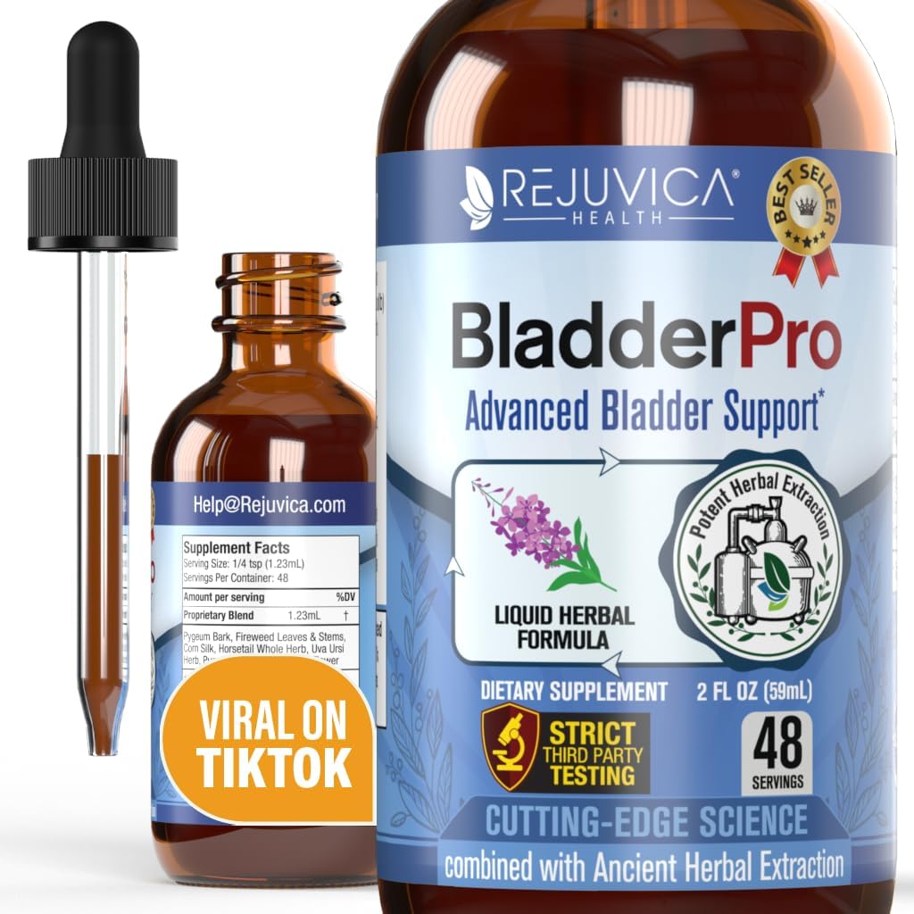 Rejuvica Health BladderPro liquid supplement front view 136g