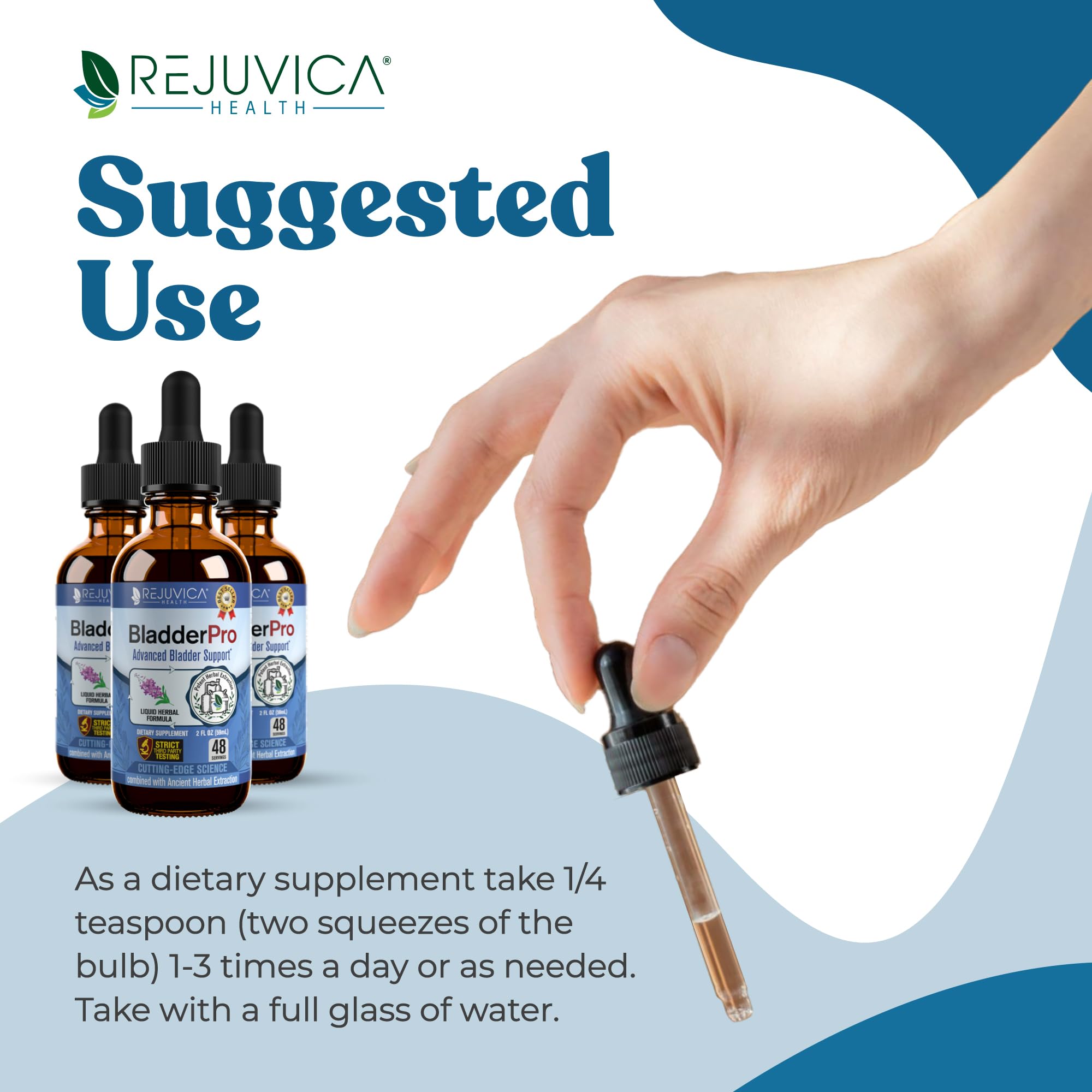 Rejuvica Health BladderPro liquid supplement lifestyle scene