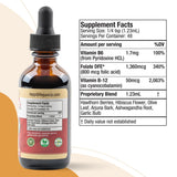 Rejuvica Health CardioVance liquid supplement bottle with measuring spoon