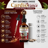 Rejuvica Health CardioVance liquid supplement dropper close-up