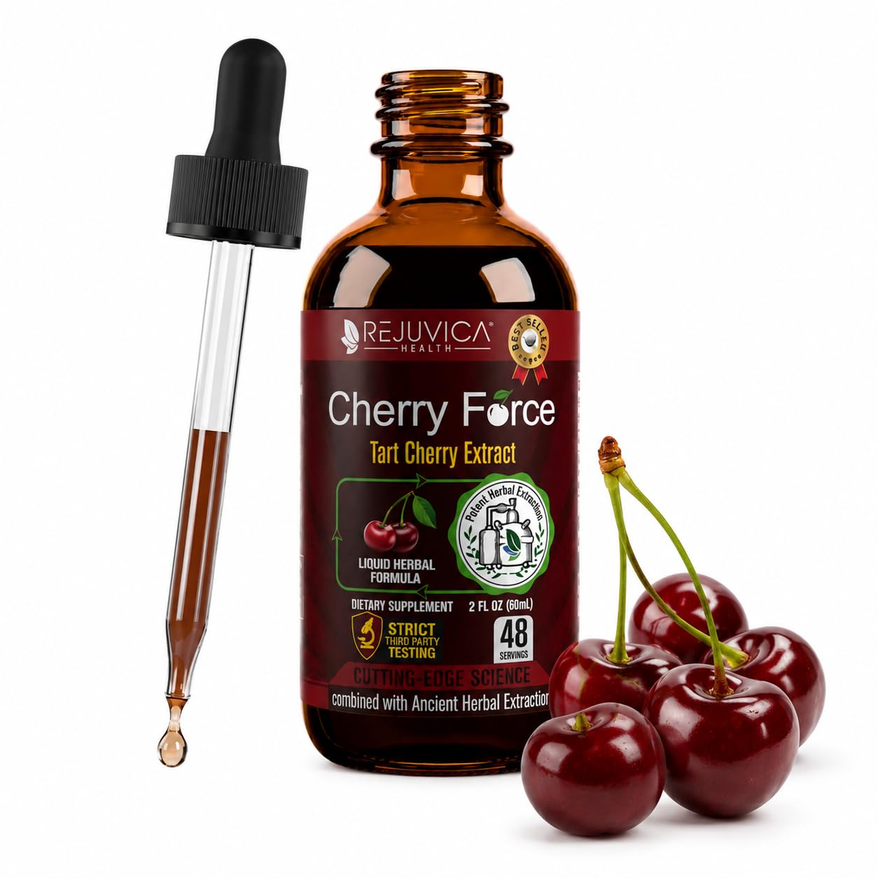 Rejuvica Health Cherry Force liquid supplement front view