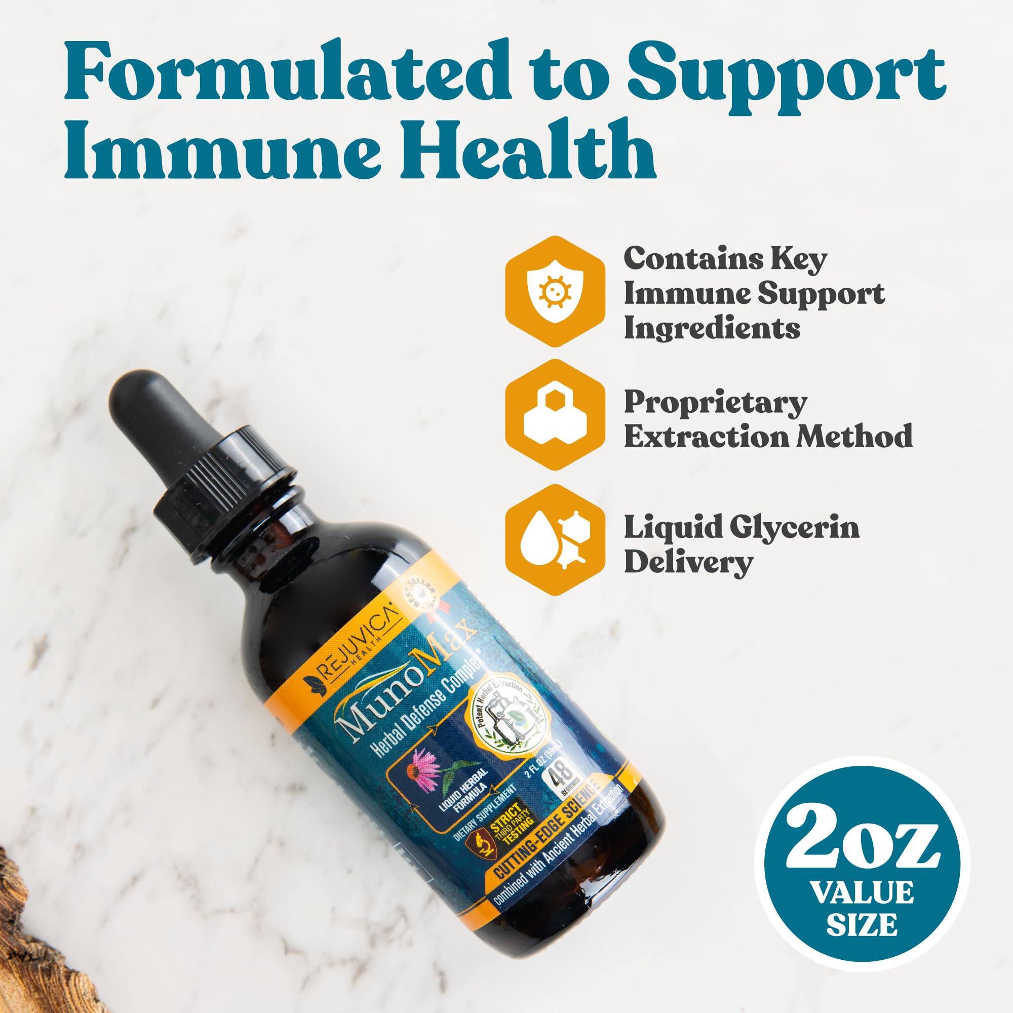 Rejuvica Health Echinacea Liquid Supplement close-up