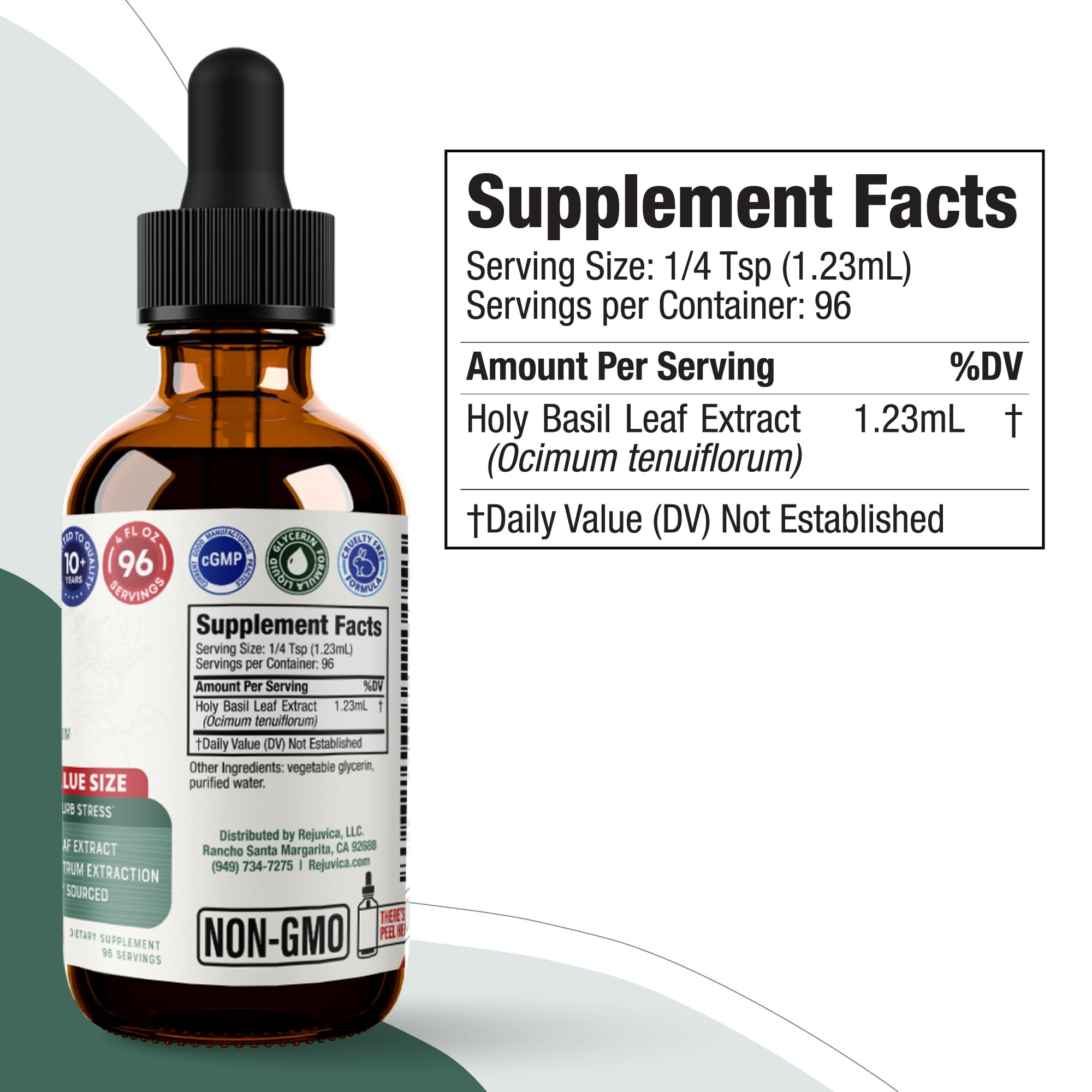Rejuvica Health Holy Basil Extract 240g lifestyle scene