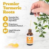 Rejuvica Health Liquid Turmeric with Black Pepper 136g bottle side view