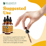 Rejuvica Health Liquid Turmeric with Black Pepper 136g bottle with dropper