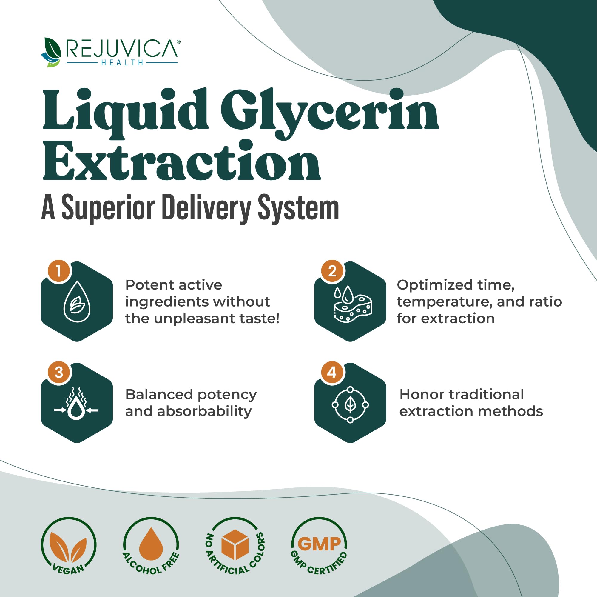 Rejuvica Health LymphoRight Echinacea Liquid Supplement bottle side view