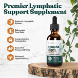 Rejuvica Health LymphoRight Echinacea Liquid Supplement dropper with liquid