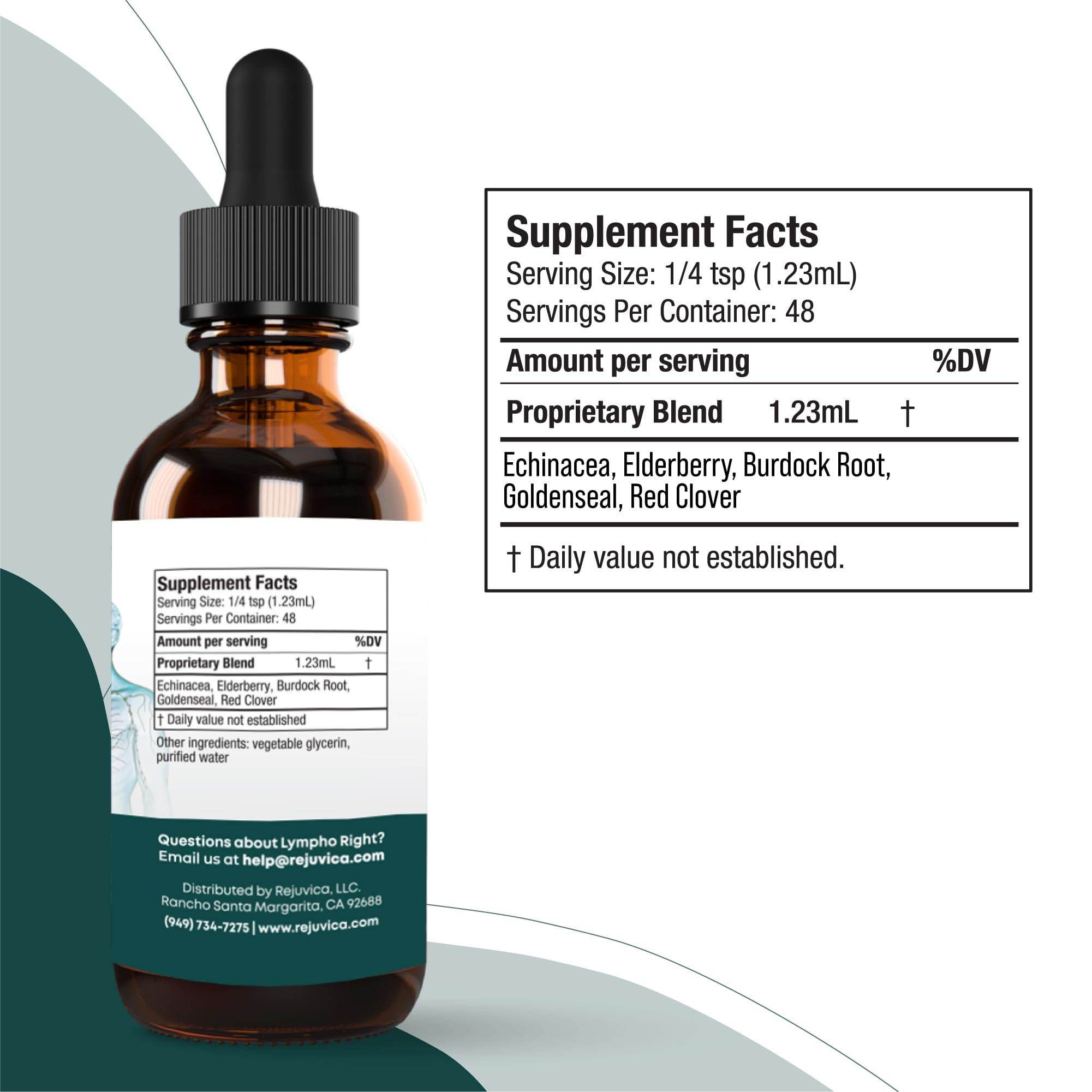 Rejuvica Health LymphoRight Echinacea Liquid Supplement lifestyle scene