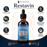 Rejuvica Health Restavin Turmeric Leg Support Supplement 132g in a natural setting