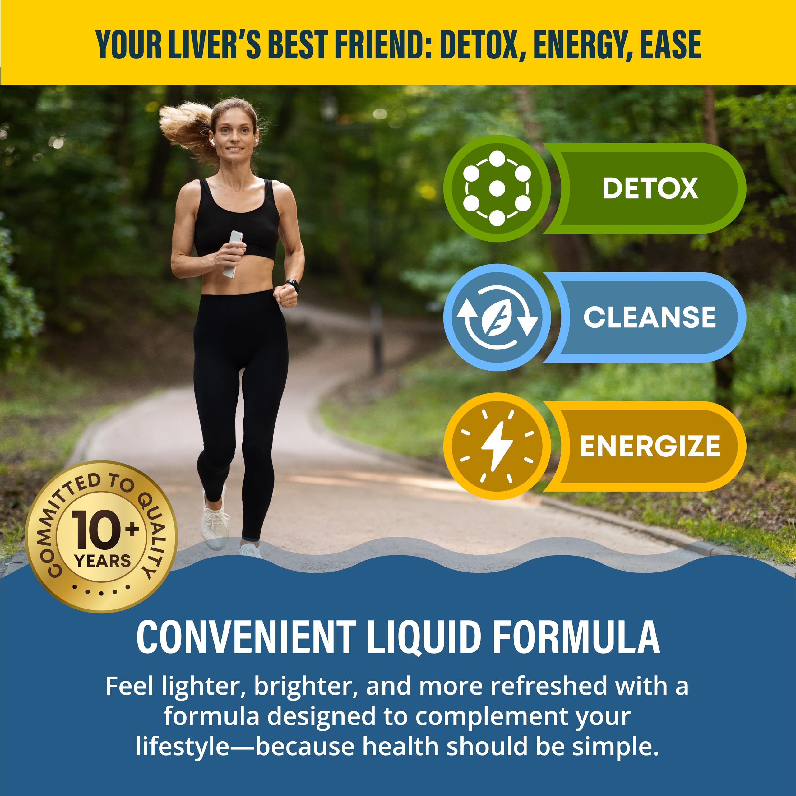 Rejuvica Health VitaLiver Milk Thistle Supplement lifestyle shot