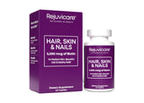 Rejuvicare Hair Skin & Nails Supplement front view with 54g packaging