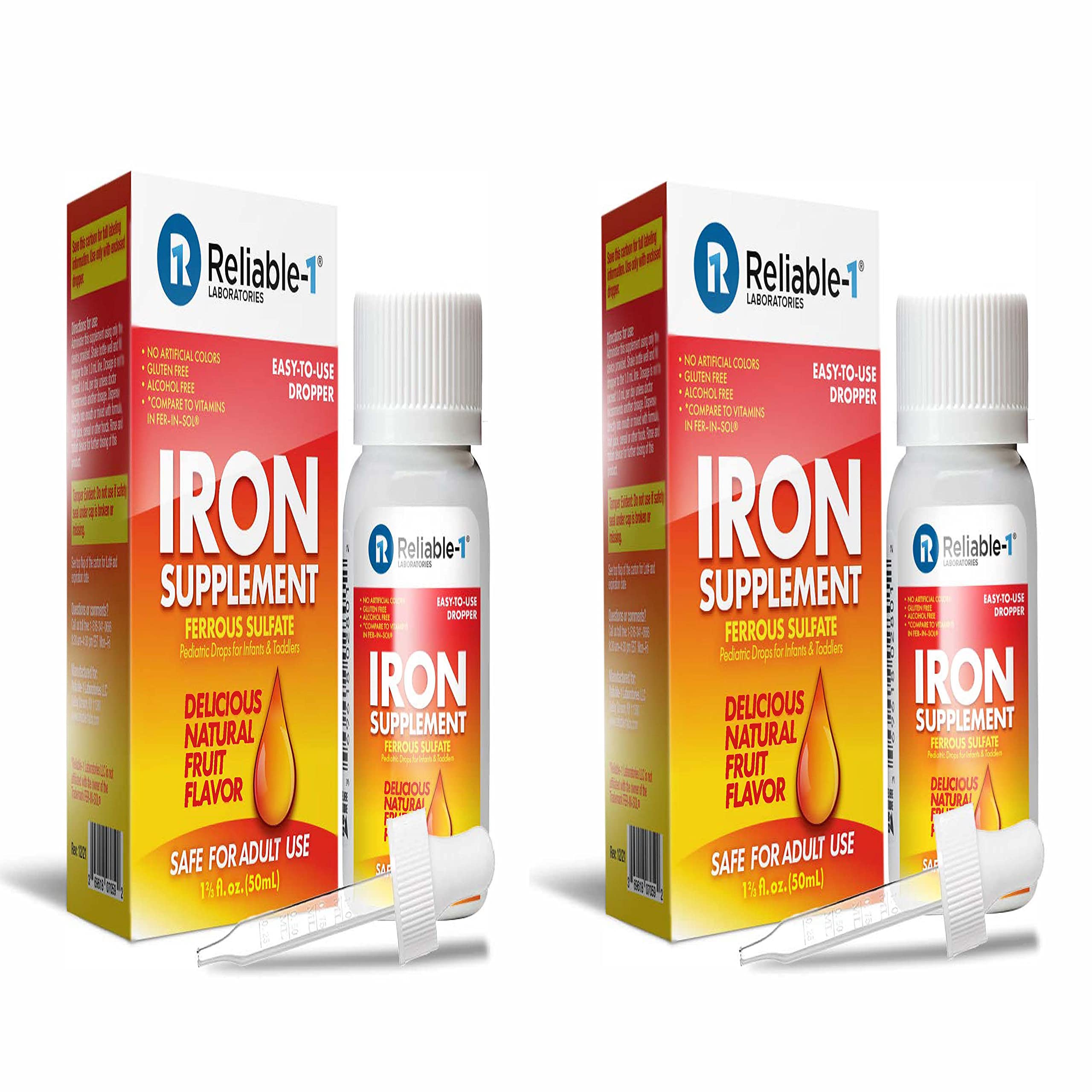 Reliable-1 Laboratories Iron Supplement 15mg front view